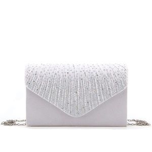 White Envelope Clutch Purse
